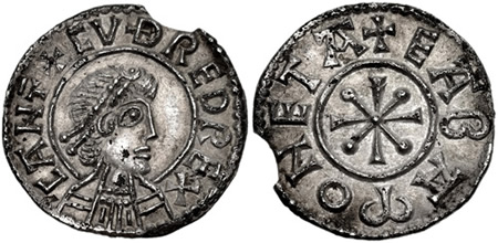 Cuðred penny, Cæntwaraburh (Canterbury) mint